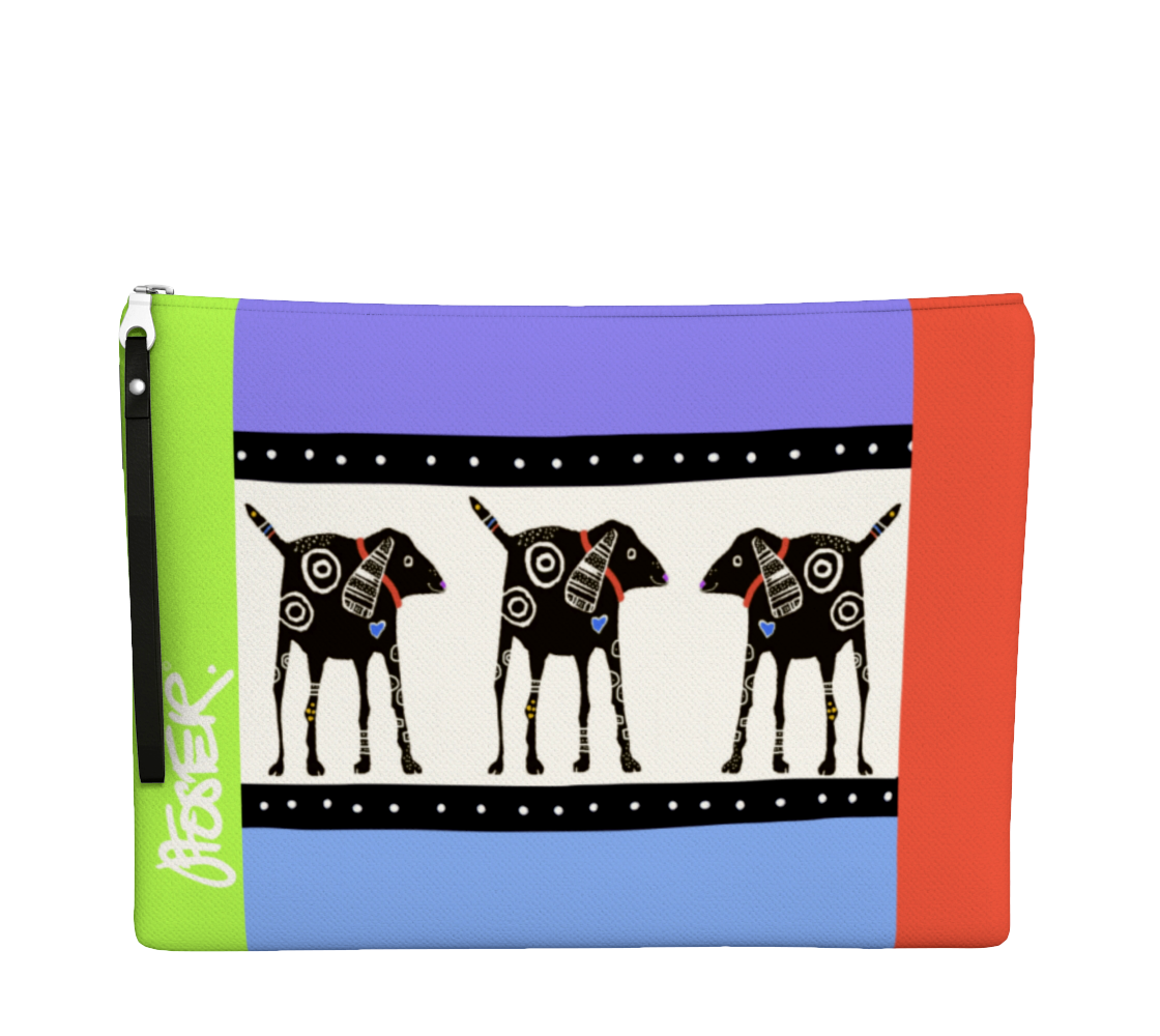 The front of the DOGGY BAG ZIPPER BAG by Jenny Foster