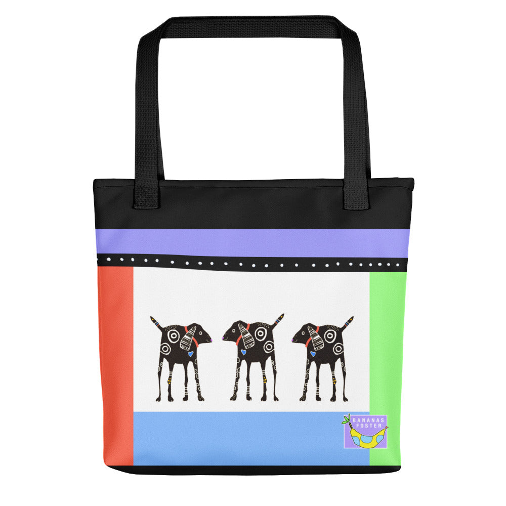 The back of the DOGGY BAG TOTE BAG by Jenny Foster