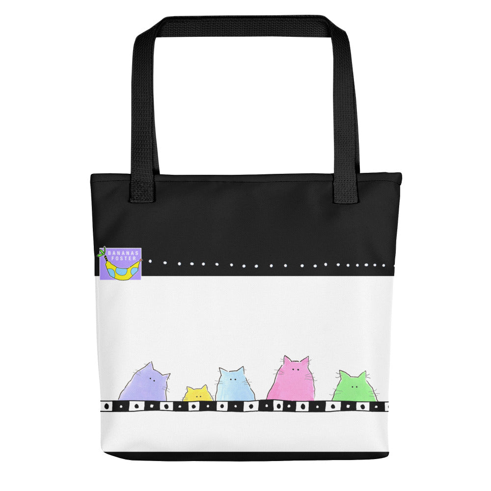 The back of the PEEPING TOMS TOTE BAG by Jenny Foster