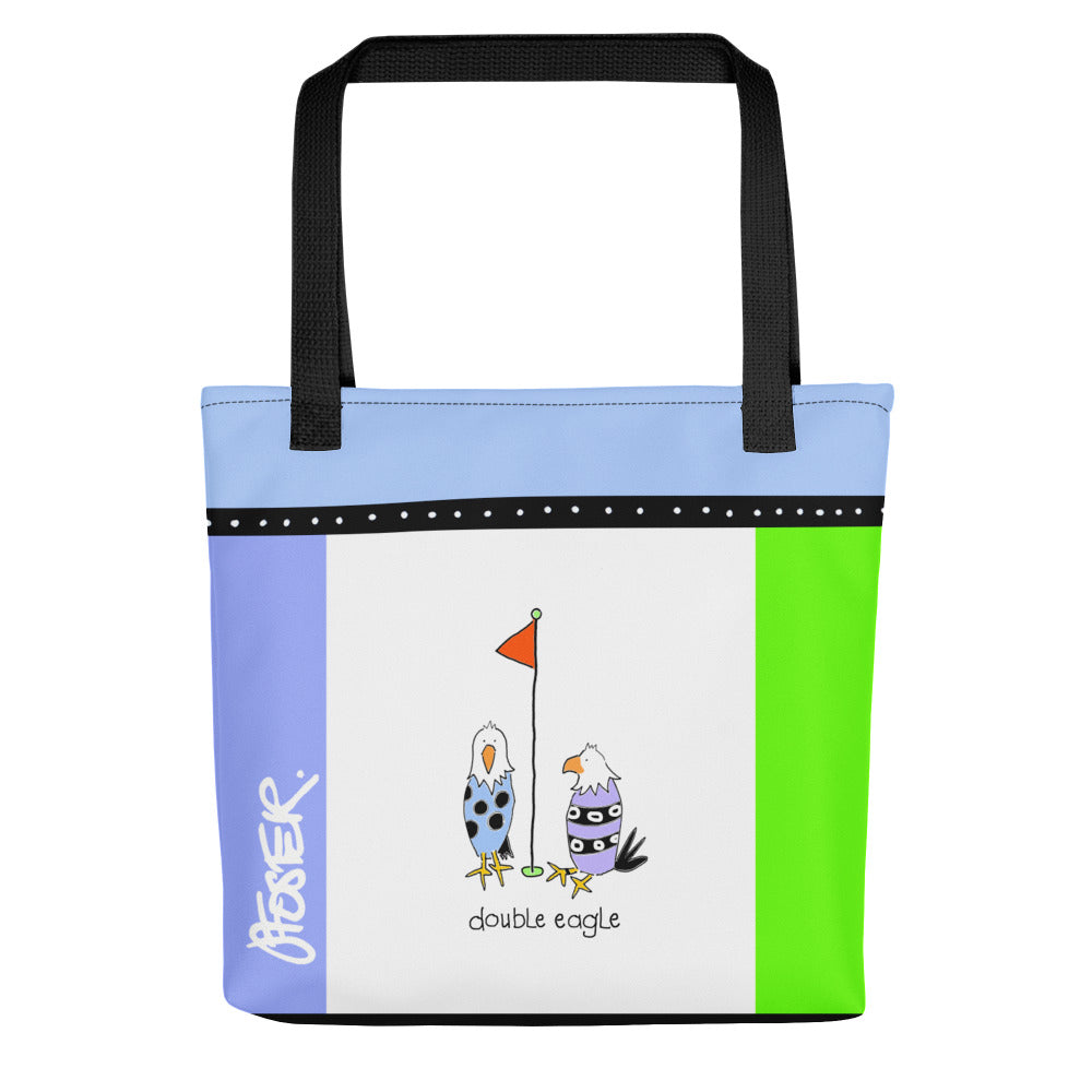 The front of the DOUBLE EAGLE TOTE BAG by Jenny Foster