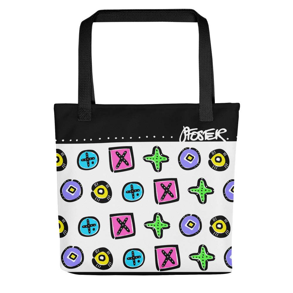 The front of the DOODLES TOTE BAG by Jenny Foster